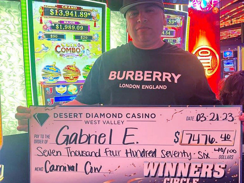 Desert diamond casino winners circle gabriel e