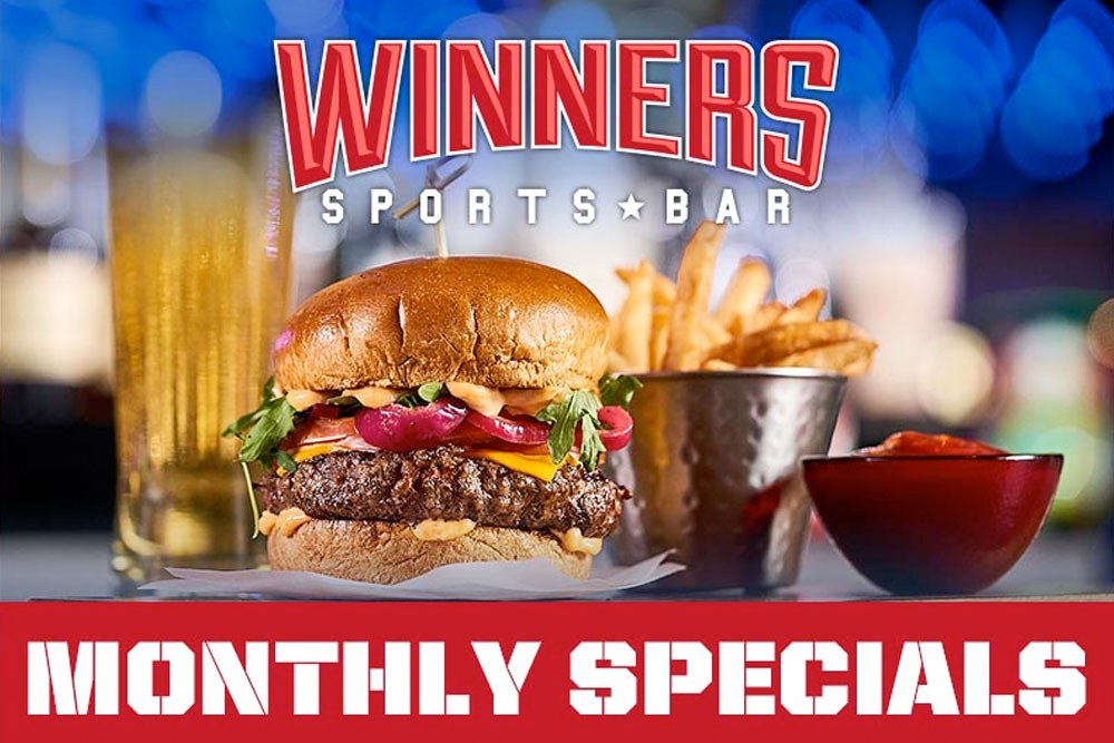 Winners Sports Bar monthly specials